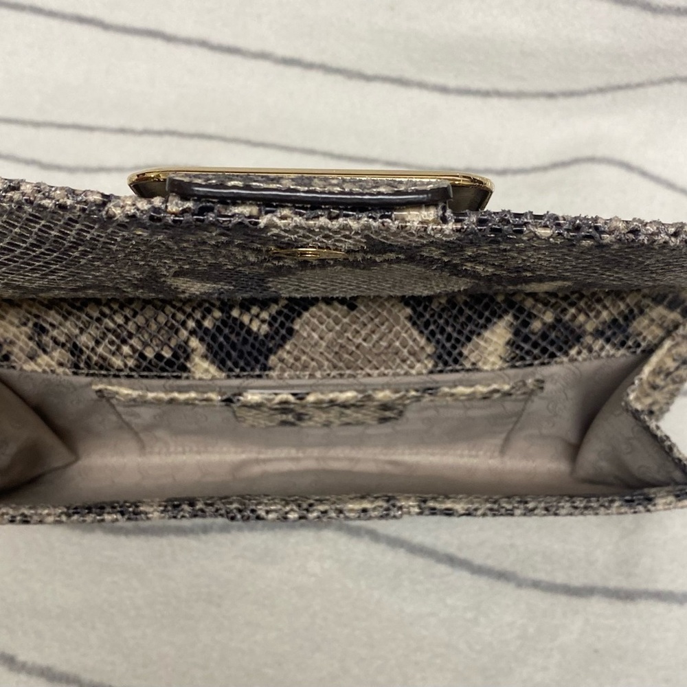 Michael Kors Leather Python Clutch - image 5